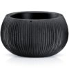 Kvetináč Beton Bowl čierný  DKB370-B411 Merkury Market www.69x.sk