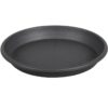 Podmiska pod kvetináč CILINDRO plastová antracitová d28cm Merkury Market www.69x.sk