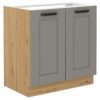 Kuchynská skrinka Luna claygrey/artisan 80ZL 2F BB Merkury Market www.69x.sk