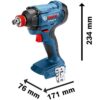 Rázový uťahovák Bosch Professional 18V 180NM Solo GDX 180-LI Bosch www.69x.sk