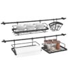 Reling kuchynský 16ks.  S príslušenstvom 76cm Czarny Merkury Market www.69x.sk