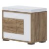 Skrinka na topánky Stela K1 lakovaná Tobacco Oak/Crystal White Merkury Market www.69x.sk