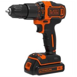 Aku vŕtačka Li-Ion 18V s príklepom, 2x Aku, kufrík BDCHD18KB BLACK+ DECKER www.69x.sk