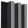 Akustické panely lamelové 3D na plsti Antracit 137x2650 mm Parquet Mercado Premium www.69x.sk