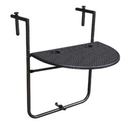 Balkónový stolík čierny Merkury Market www.69x.sk