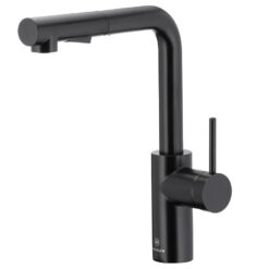 Batéria otočná drezová s výsuvným výtokom Duero Basic Black KFA Armatura Krakow www.69x.sk