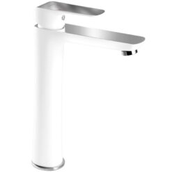 Batéria umývadlová vyska TINA 38501 / 1,1 biela bez výpust Novaservis www.69x.sk