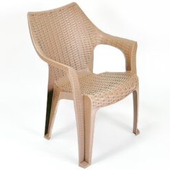 Béžová plastová stolička Ratan  www.69x.sk