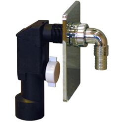 Chrómovaný ABS podomietkový sifón na práčku, priemer 40/50 Akces www.69x.sk