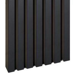 Dekoračná lamelová 3D MDF lišta na stenu čierna matná 30x38x2750 mm Parquet Mercado Premium www.69x.sk
