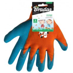 Detské záhradné rukavice oranžové latex, veľ. 3 Merkury Market www.69x.sk