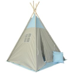 Detský stan Teepee sivo-modrý/hviezdy Merkury Market www.69x.sk