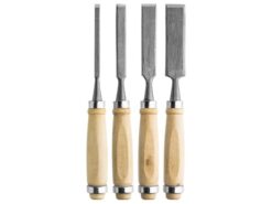 Dláta s drevenou rúčkou 4 ks  www.69x.sk