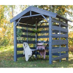 Dreváreň Nevada 180x180x220cm šedá WERTH-HOLZ www.69x.sk