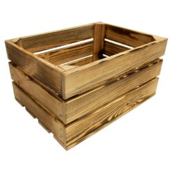 Drevená debnička opalovaná "M" 40x30x21 cm Merkury Market www.69x.sk