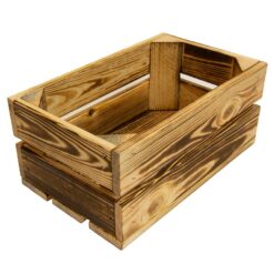 Drevená debnička opalovaná "S" 32x20x14 cm Merkury Market www.69x.sk