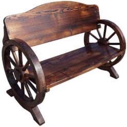 Drevená lavička s operadlom Merkury Market www.69x.sk