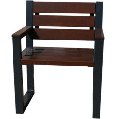 Drevená stolička moderná s opierkami lakťov palisander Merkury Market www.69x.sk