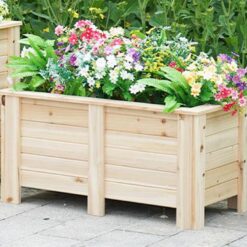 Drevený vyvýšený záhon, kvetináč SJT804040-1 80x40x40 cm Merkury Market www.69x.sk