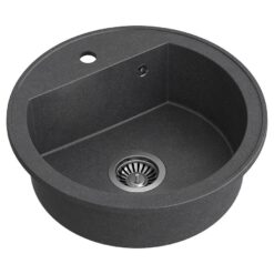 Drez Cuba 210 Steingran čierna 51x18 + sifón QUADRON www.69x.sk