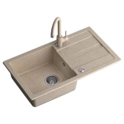 Drez Go-Max béžový 77x44x17.5 + batéria + sifón QUADRON www.69x.sk