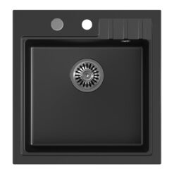 Drez Peter 100 Steingran čierna 50x52x20 + sifón QUADRON www.69x.sk