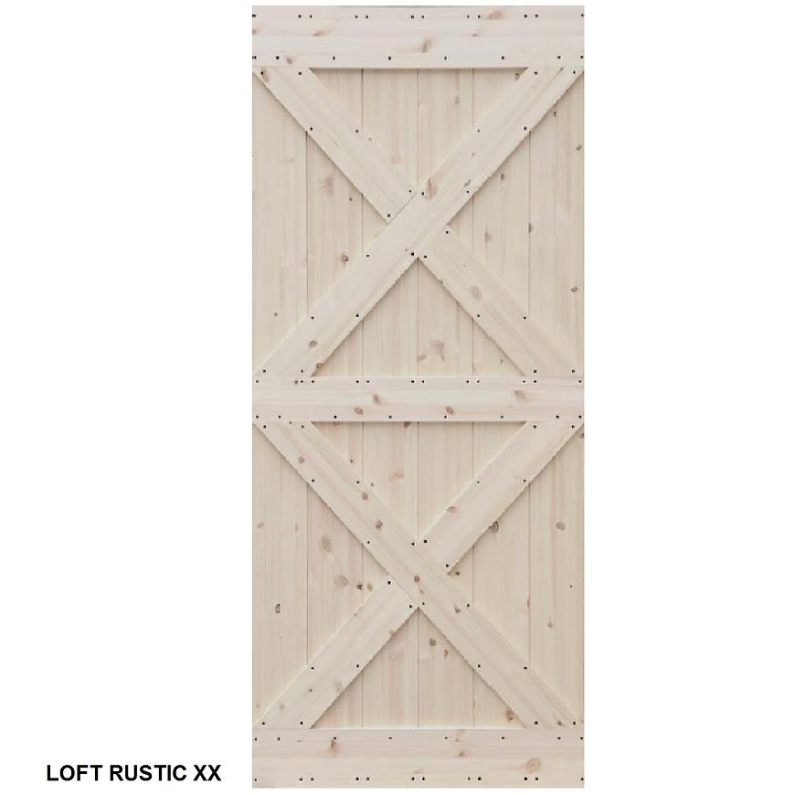 Dvere posuvné na mieru Loft Rustic XX www.69x.sk