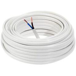 Elektrický kábel Omyp 2x1,0 biely, bubon 10m Merkury Market www.69x.sk