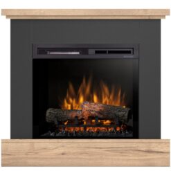 Elektrický krb Jukon 23 čierny/dub WARMTEC www.69x.sk