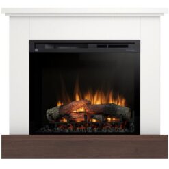 Elektrický krb Jukon 28 biely/tmavý dub WARMTEC www.69x.sk