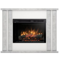 Elektrický krb Kelso 28 biely/beton WARMTEC www.69x.sk