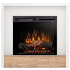Elektrický krb Klar 23 biely/dub WARMTEC www.69x.sk
