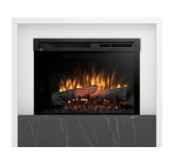 Elektrický krb Klar 28 biely/čierny mramor WARMTEC www.69x.sk