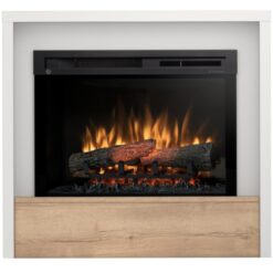 Elektrický krb Klar 28 biely/dub WARMTEC www.69x.sk