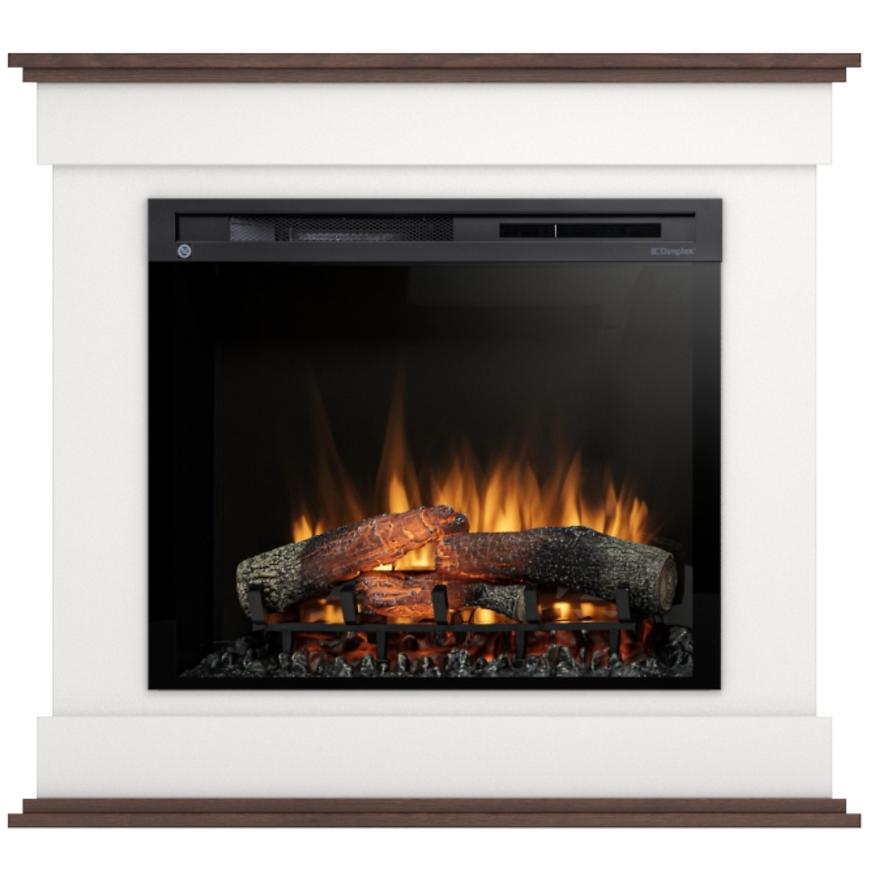 Elektrický krb Lenox 28 biely/tmavý dub WARMTEC www.69x.sk