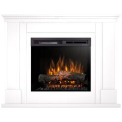 Elektrický krb Luena 23 biela lesk WARMTEC www.69x.sk