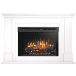 Elektrický krb Luena 26 biela lesk WARMTEC www.69x.sk