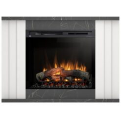 Elektrický krb Paria 28 biely/čierny mramor WARMTEC www.69x.sk