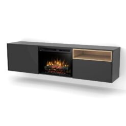 Elektrický krb Tecero 26" čierny/dub WARMTEC www.69x.sk