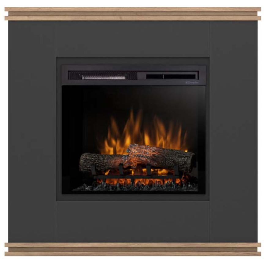 Elektrický krb Vena 23 čierny/dub WARMTEC www.69x.sk