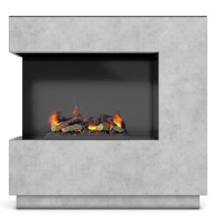 Elektrický krb Zen ľavý 400/600 betón WARMTEC www.69x.sk