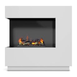 Elektrický krb Zen ľavý 400/600 biely mat WARMTEC www.69x.sk