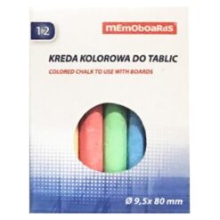 Farebná krieda na tabuľu Memoboards 12-farieb v krabičke Ø9,5x80 mm Merkury Market www.69x.sk