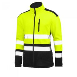 Fleecová mikina, fluorescenčná, s reflexnými pruhmi, XXL Artmas www.69x.sk