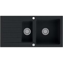 Granitový drez 1,5K 960x480 čierna Aqua Mercado www.69x.sk