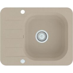 Granitový drez 1K 595x475 béžový Aqua Mercado www.69x.sk