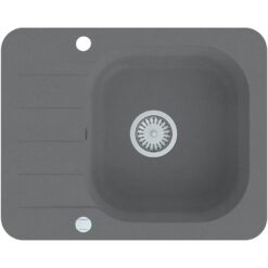 Granitový drez 1K 595x475 sivá Aqua Mercado www.69x.sk