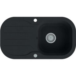 Granitový drez 1K 780x435 čierna Aqua Mercado www.69x.sk