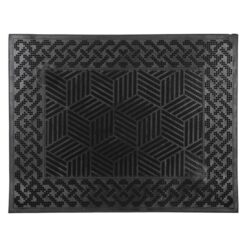 Gumená rohož exteriérová Emma K-303 55x41 cm geometric Merkury Market www.69x.sk