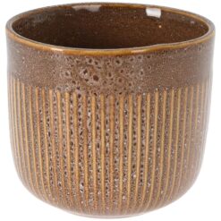 Hnedý porcelánový kvetináč Merkury Market www.69x.sk